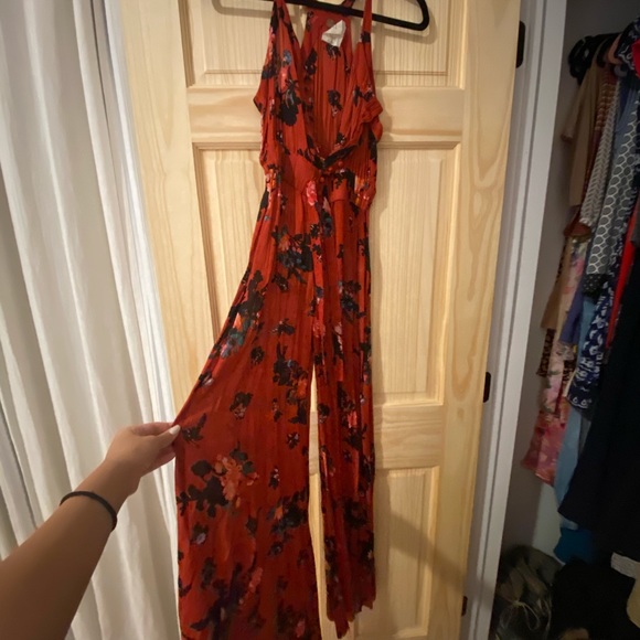 Red Free People Jumpsuit - Picture 1 of 5